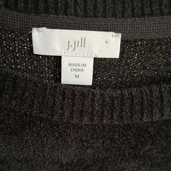 J. Jill Cotton Blend Crew Neck Tunic Medium - Picture 2 of 4